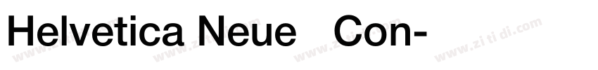 Helvetica Neue   Con字体转换